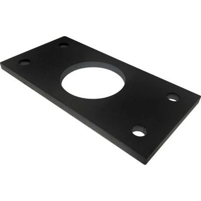 KP PL8-200x100 - oceľová kotviaca platňa 200x100x8 mm, na výrobu stĺpika plotu a brány