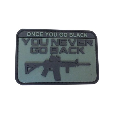 ARMED PATCHES PVC nášivka Once You Go Black, zelená