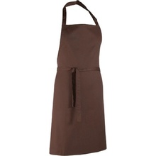 Premier Workwear Klasická zástera za krk PR150 Brown Pantone 476 72 x 86 cm