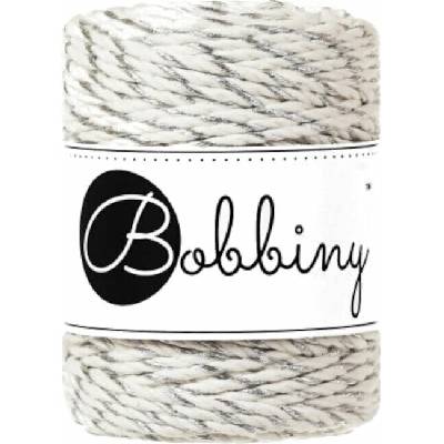 Bobbiny Macrame rope 3PLY - Regular - (3mm) Macrame rope 3PLY - Regular - (3mm): Silver twist