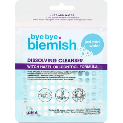 Bye Bye Blemish Water Activated Dissolving Cleanser Sheets Тампони за грим дамски