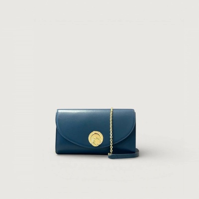 Coccinelle NIKLA SMOOTH MINI kožená kabelka Deep Blue E1TOB150101B27TU