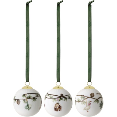 Kähler Коледни топки Hammershøi Christmas 3 бр (693267)
