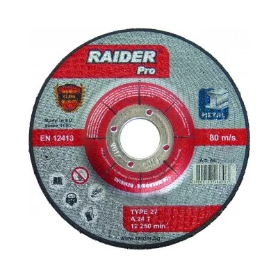 RAIDER Professional Диск за шлайфане на метал, за ъглошлайф, 180x6x22.2мм, RAIDER RDP 160146