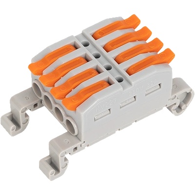 ELMARK КЛЕМА ЗА din ШИНА 4 ВХОДa/4 ИЗХОДa 4mm2 (31041)