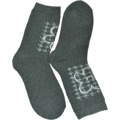 Dámske termo ponožky Cozy-Pattern sivé