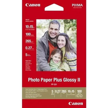 Image 1 of Canon Хартия, Canon Plus Glossy II PP-201, 10x15 cm, 100 sheets (2311B072AA)