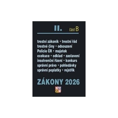 Zákony II B/2026 – Trestní právo