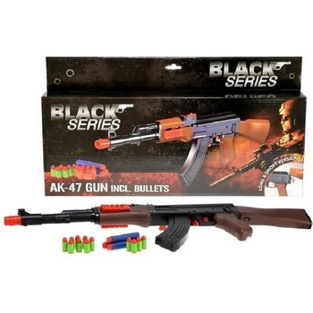 Teddies pistole s pěnovými náboji plast Black series AK
