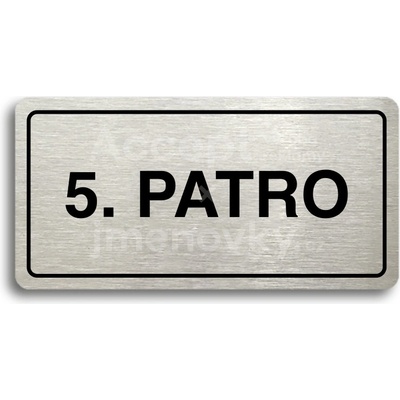 ACCEPT Piktogram 5. PATRO - stříbrná tabulka - černý tisk