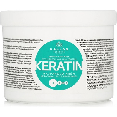 Kallos KJMN Keratin maska na vlasy regeneračno hydratačná 500 ml