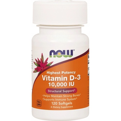 Now Vitamin D3 10000 IU 120 softgel kapsúl