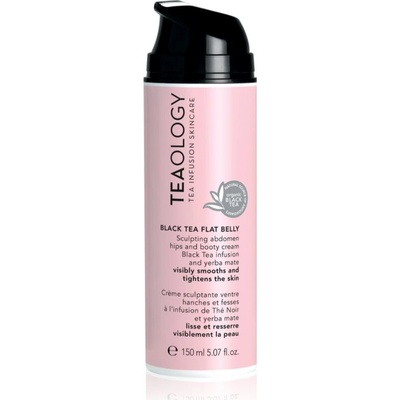 Teaology Body Black Tea Flat Belly Cream zeštíhlující krém 150 ml – Zboží Dáma