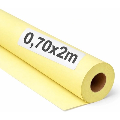 OFITURIA Kraft Paper Yellow Pastel - Roll 0.70 × 2 m - 6 Rolls - Wrapping Paper and Packaging Paper - Craft Paper for DIY, Decoration and Sewing Patterns - Tear-Resistant and Easy to Cut - COM620-parent2