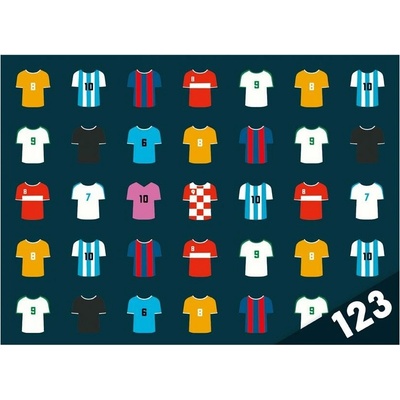 Desky na číslice Fotbal dresy