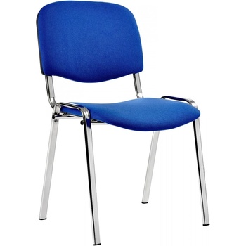 Antares Посетителски стол Antares TAURUS ТC TNT, до 120кг, дамаска, хромирана основа, син (TAURUS-ТC-TNT-C06)