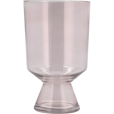 Villa Collection Светлорозова стъклена ваза (височина 24 cm) Drum - Villa Collection (25472)