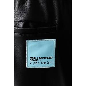 Karl Lagerfeld Jeans панталон дамски от имитация на кожа x Pietro Terzini (B4W10058)