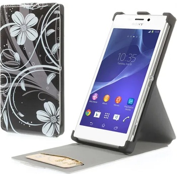 Image 1 of Sony Xperia M2 Beautiful Flowers Флип Калъф + Скрийн Протектор