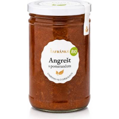 Šafránka Angrešt džem výběrový (extra) se sníženým obsahem cukru 1200 g Angrešt