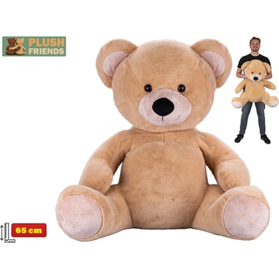 Mikro Trading Medveď béžový sediaci Plush Friends 0 m+ 65 cm