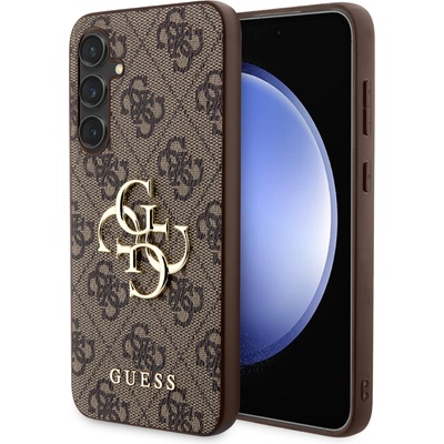 GUESS Гръб Guess PU 4G Metal Logo Case за Samsung Galaxy S23 FE - Кафяв