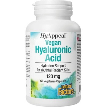 Image 1 of Natural Factors Vegan Hyaluronic Acid HyAppeal® 120 mg [60 капсули]