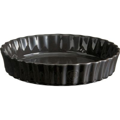 Emile Henry Форма за тарт дълбока, 28 см, черна, керамична (EH796028)