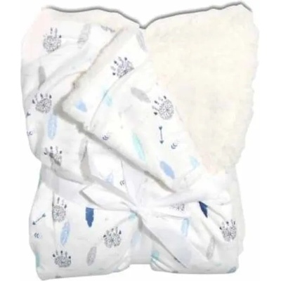 Cangaroo Бебешко одеяло Cangaroo - Shaggy, 75 х 105 cm, синьо (108061)