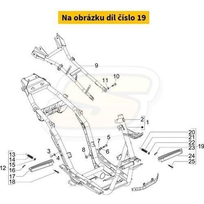 Piaggio Stupačka Runner od 05 - levá 656597000C