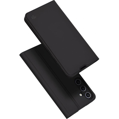 Techsuit Magskin еко - кожен книжен / флип обал за Samsung Galaxy S24 Plus - черен KP33273 (33273)