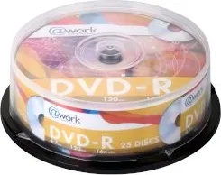 @Work DVD-R 4, 7GB 16X Cake 25бр