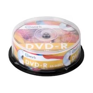@Work DVD-R 4, 7GB 16X Cake 25бр
