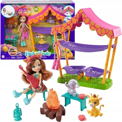 Enchantimals Kempovanie v savane + Bábika GTM33