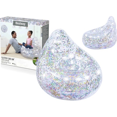 Bestway nafukovacie trblietavé kreslo 72 x 72 x 64 cm