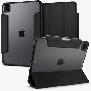 Spigen IPAD Pro 13 (2025) SPIGEN ULTRA HYBRID PRO калъф, стоящ, кожен ефект FLIP, моливник, ЧЕРЕН ACS07006 (ACS07006)