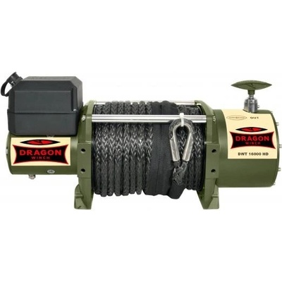Elektrický naviják 7,2t 24V syntetické lano 21m DRAGON WINCH DWT 16000 HD