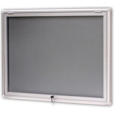 Expoint Závěsná vitrína se zaobleným profilem výklopná 4 x A4, 600 x 780 x 30 mm