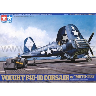 Tamiya F4U-1D Corsair + Moto-Tug 1:48