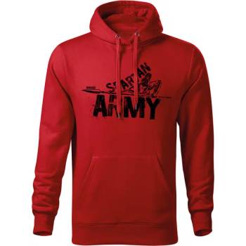 Image 1 of DRAGOWA мъжки суитшърт с качулка Набис, червен, 320г/м2 (8448)