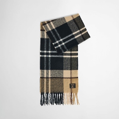 Tartanová bouclé šála Barbour Yorklane Tartan Scarf