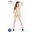 Catsuit PASSION BS014 biely
