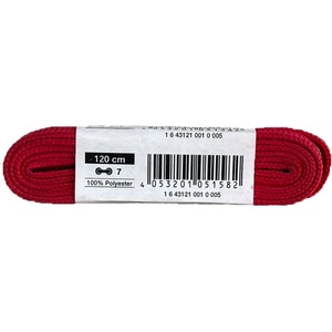Bama Flat Laces Red 120cm