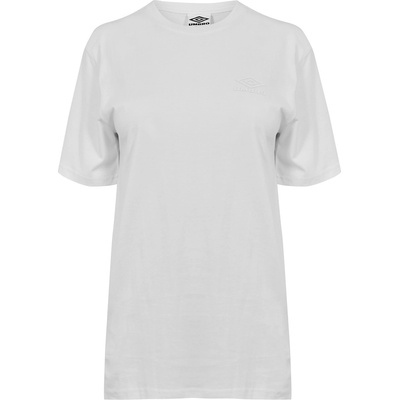 Umbro Дамска тениска Umbro Boyfriend T-Shirt Womens - White / White