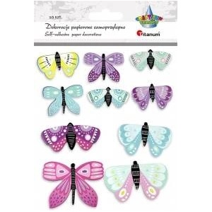 TITANUM Paper butterflies self-adhesive mix 10pcs