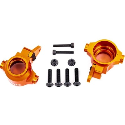 Traxxas предна главина алуминиева оранжево анодизирана (лява и дясна)