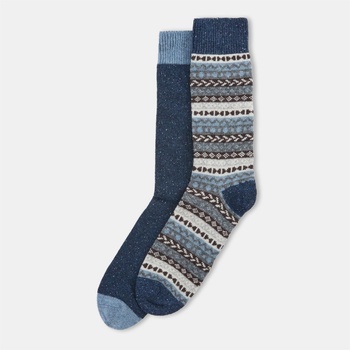 Barbour Чорапи Barbour Mens Fairisle Crew Socks - Midnight Oak Tartan