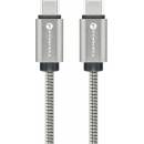 Forcell C237 USB-C na USB-C QC4.0 3A/20V PD60W, 1m, stříbrný