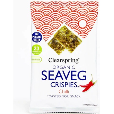 Clearspring Křupavé nori řasy s chilli BIO 4 g