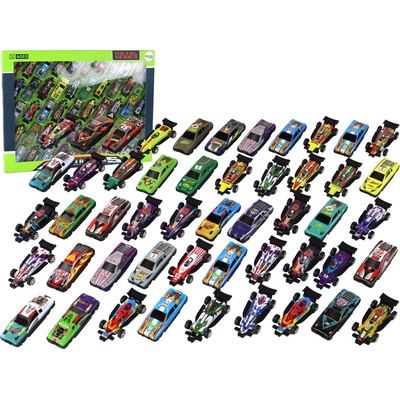 Lean Toys Veľká sada kovových autíčok – 50 kusov